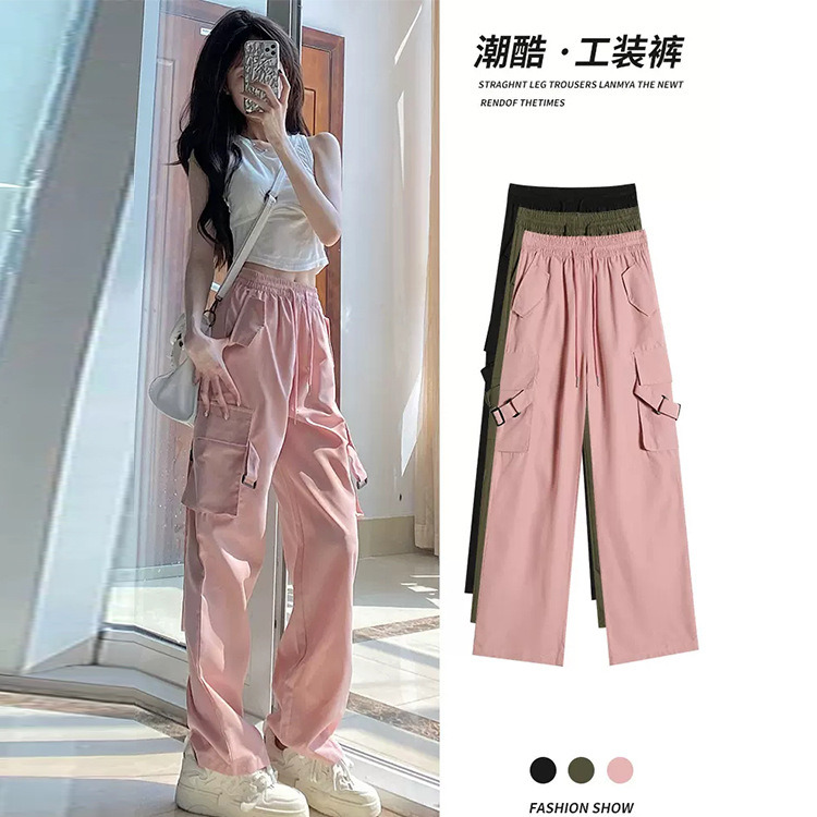 Customized Cargo Trousers Multi-Pockets Work Trousers Workwear Pants Women Sports Overalls Pants