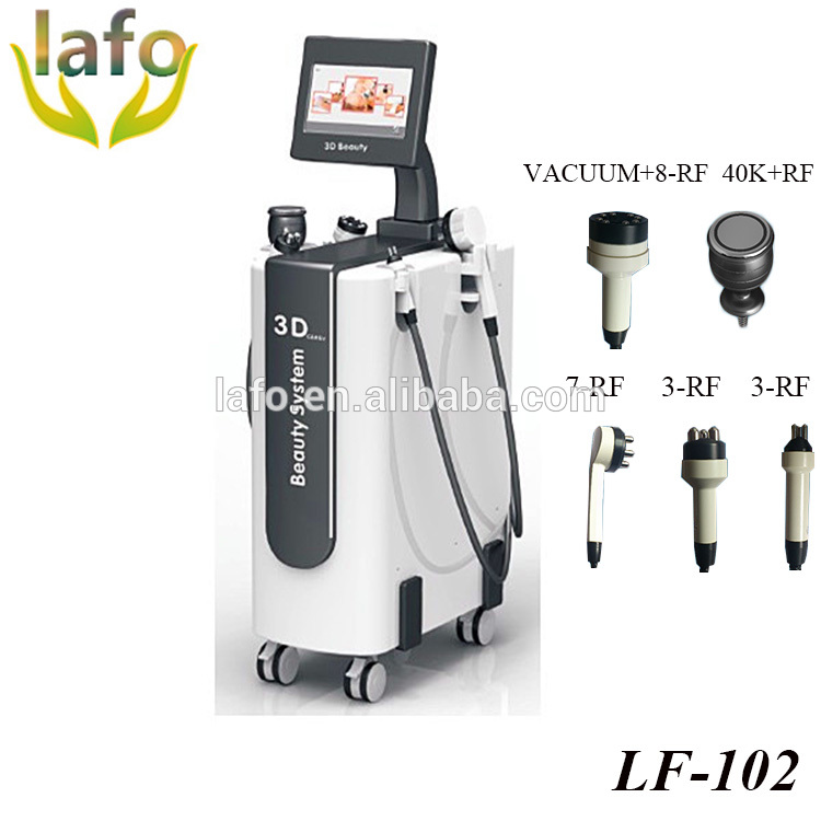 RF5.6 4D Strong vacuum negative pressure radio frequency cellulite reduction RF cavitation vacuum beauty machine