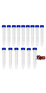 15ml Centrifuge Tubes,Conical Tubes with Screw Caps
