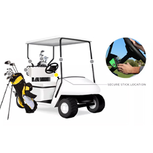 golf; towel; rangefinder; golfer; magnetic; stickit; golf cart; range; distance; length
