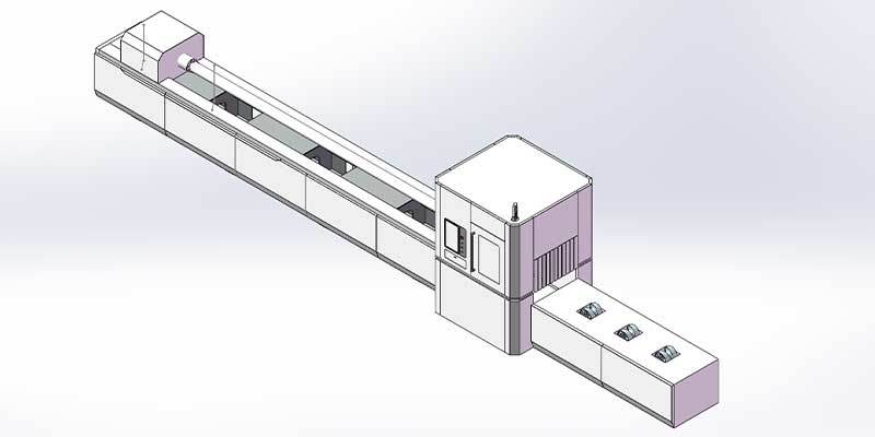 Mass Production 1500W Fiber Laser Metal Pipe CNC Cutting Machine