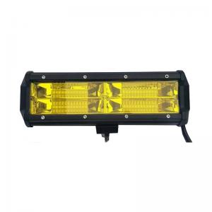 China High Power Wholesale Spot Light Yellow Car LED Work Light Offroad 12V 24V 144w Truck Led Light Bar on sale 