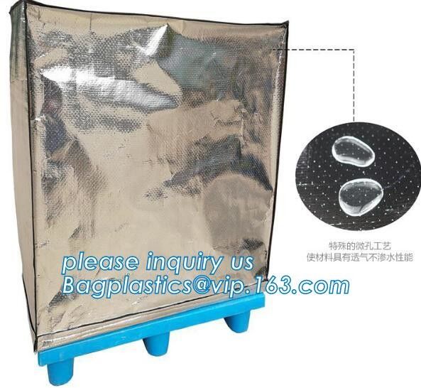 Reusable thermal insulated pallet covers, Thermal insulated pallet blankets, Radiant Barrier Foil Heat Resistance Bubble 5