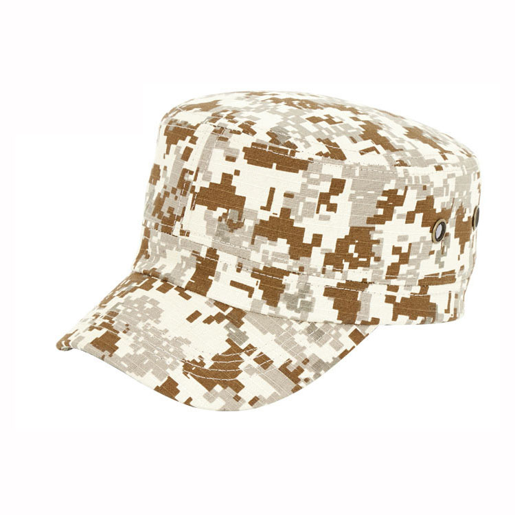 2019 Military Cadet Hats New Style Custom Camo Flat Top Caps