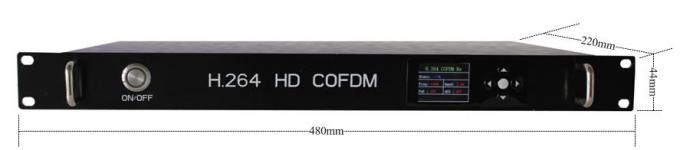 Vehicle Mounted COFDM Video Receiver With Dual Antenna Receiving 1U Case 0