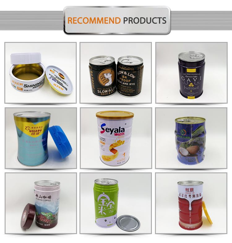 Hot Selling Unique Design Eco-friendly Food Grade Metal Alocohol Can wine Tins