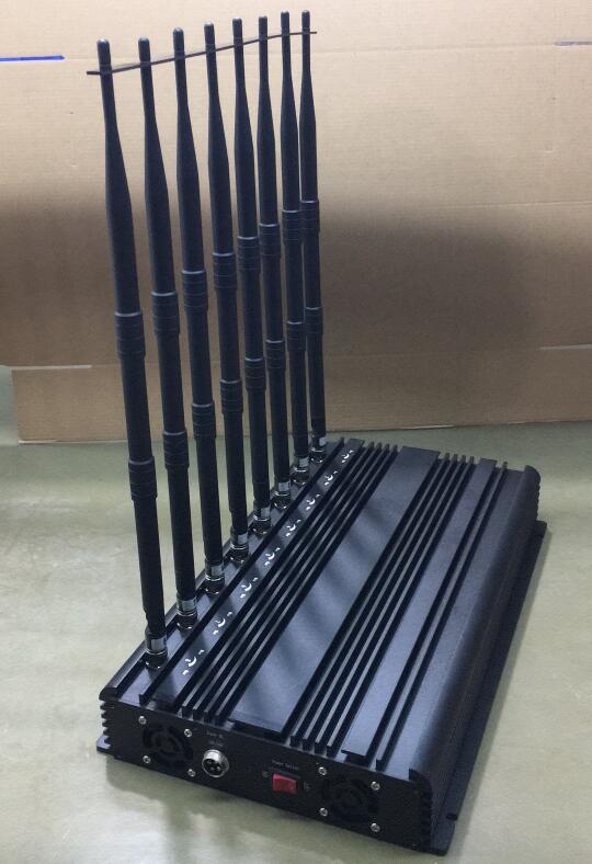 1-40m Adjustable 24/7 Continuously Working 8 Bands Cell Phone 2G 3G 4G WIFI GPS Signal Jammer 2
