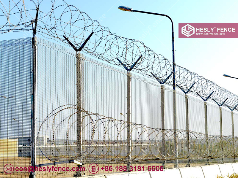 China clear view mesh fence factory sales
