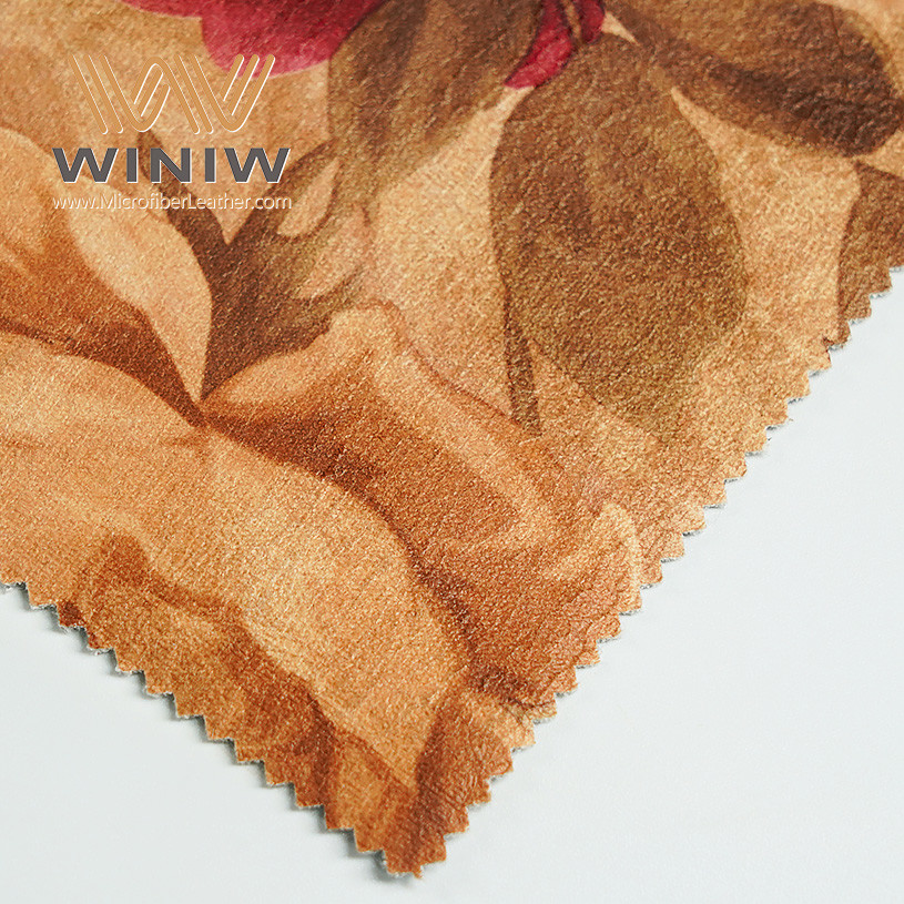 Scratch-Resistant Microfiber PU Material Faux Leather Sofa Fabrics 