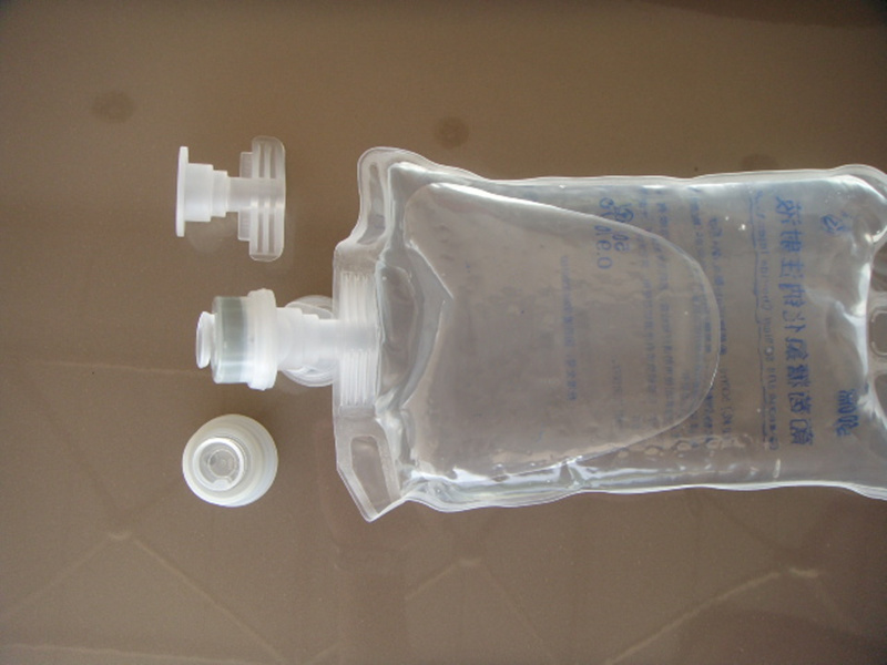 500ml 1000ml Disposable Medical Double Hard Ports Non-PVC Sodium Chloride IV Infusion Bag
