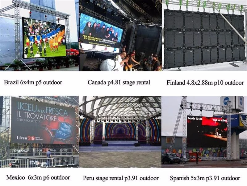 Manufacturing led stage backdrop scree Indoor/ Outdoor P3/P3.91 Rental LED Display For Stage/Concert/Events/Competition