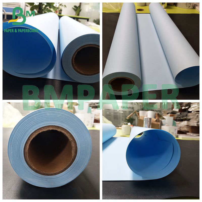 Double Sided Blue Paper Engineering Bond Paper 80g For CAD Plotter