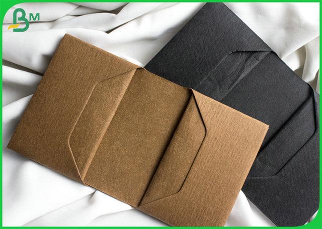 Durable DIY Washable Fiber- based Texture Kraft Paper For Wallet