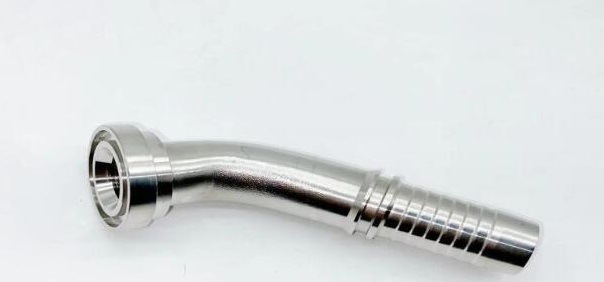 Hot Selling Bsp 45-Degree Hydraulic Steel Male Adaptor Flange Thread Hose Fitting 87641