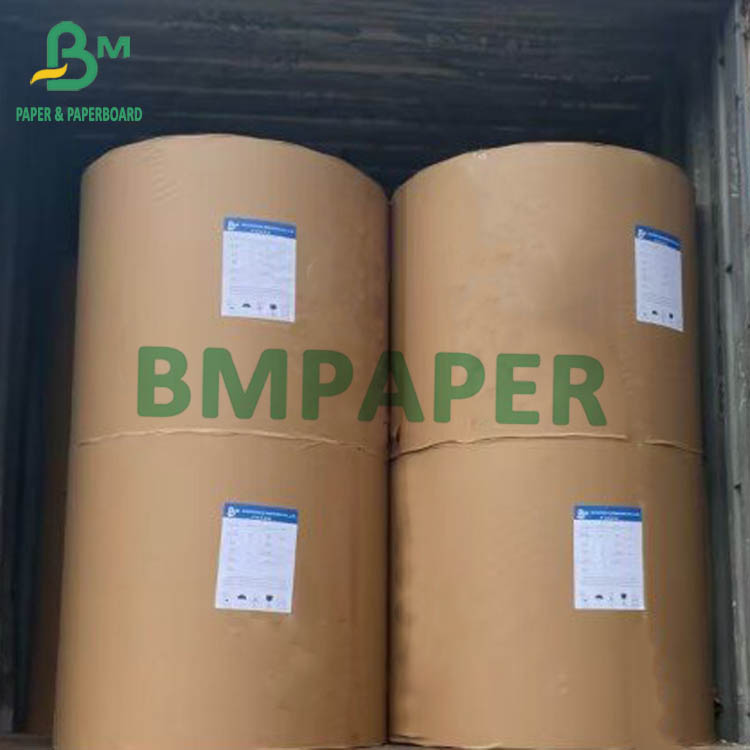 Extensible Brown Kraft Paper Rolls For Rice Sack Kraft 70g 80g 85g 100g 120g