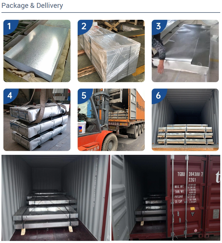 Shandong Steel Dx51d Z275 Galvanized Steel Sheet Ms Plates 5mm Cold Steel Coil Plates Iron Sheet 6