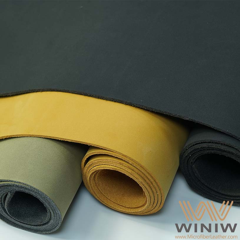 Superior Abrasion Resistant Microfiber Synthetic Nubuck Leather Fabric