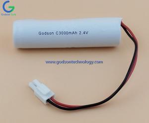 China Paquet de batterie rechargeable de Ni-Cd C3000mAh 2.4V pour la batterie d'éclairage de secours avec le cycle de longue durée et le haut Effeciency on sale 