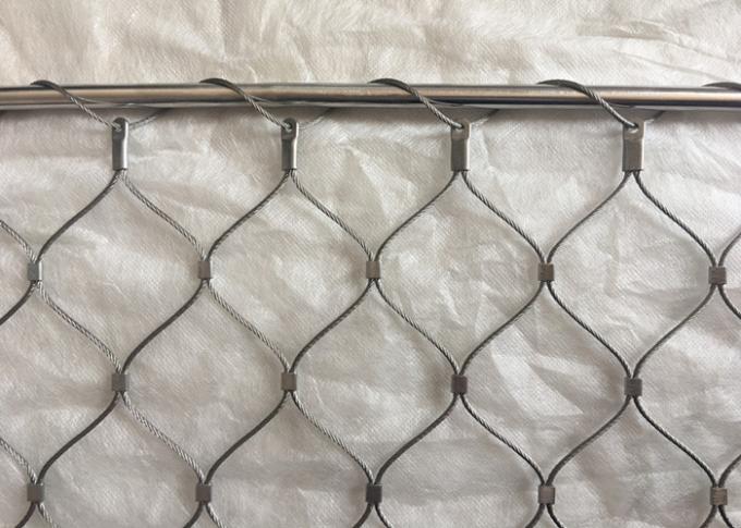 Ferruled Style X-Tend Stainless Steel Cable Wire Mesh Netting For Zoo Breaking Resistant 2