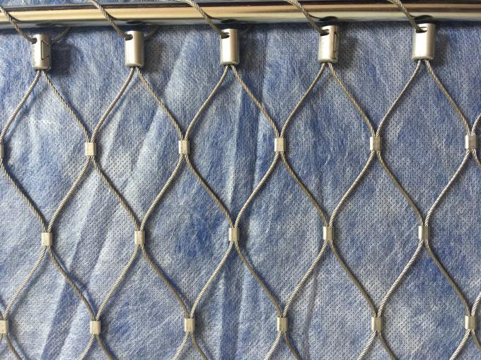 Ferruled Style X-Tend Stainless Steel Cable Wire Mesh Netting For Zoo Breaking Resistant 1