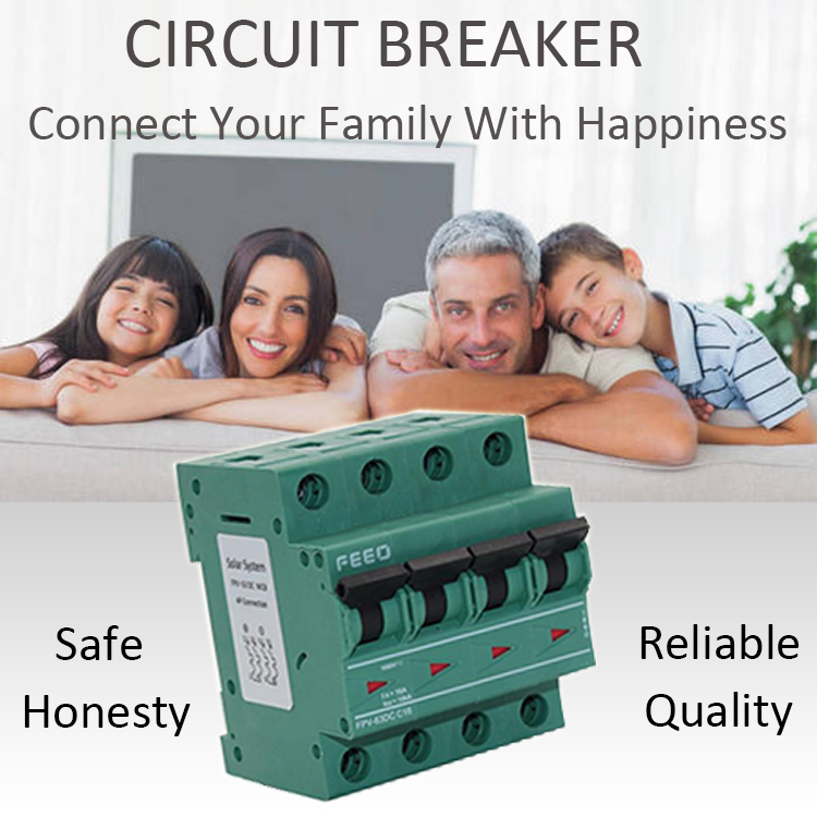 automatic feeo 2p circuit breaker for pv system