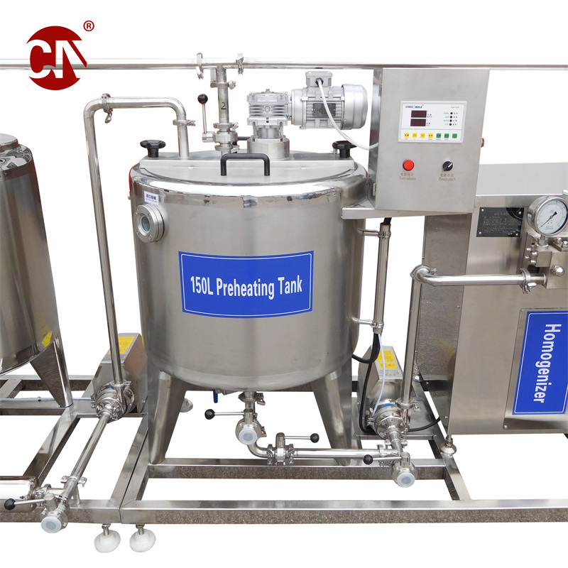 Multipurpose Milk Pasteurizer Skid and Cooling 700 L Cheese Machine Price Small Yogurt Process Line