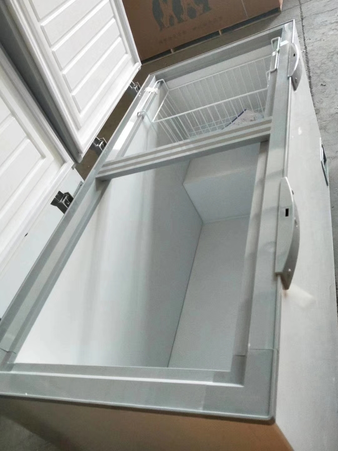 Horizontal freezer a freezer for refrigerating fresh food and meat Direct cooling 10