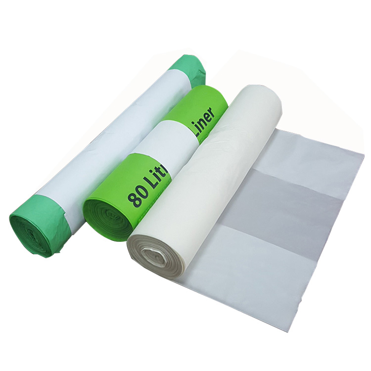 eco friendly wholesale cornstarch custom printed 100% biodegradable compostable plastic garbage bags on roll