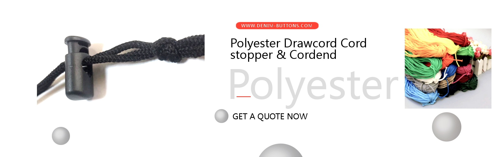 Polyester Drawcord With Plastic Toggle