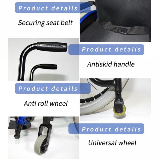 Portable ISO13485 Lightweight Children Wheelchair 0