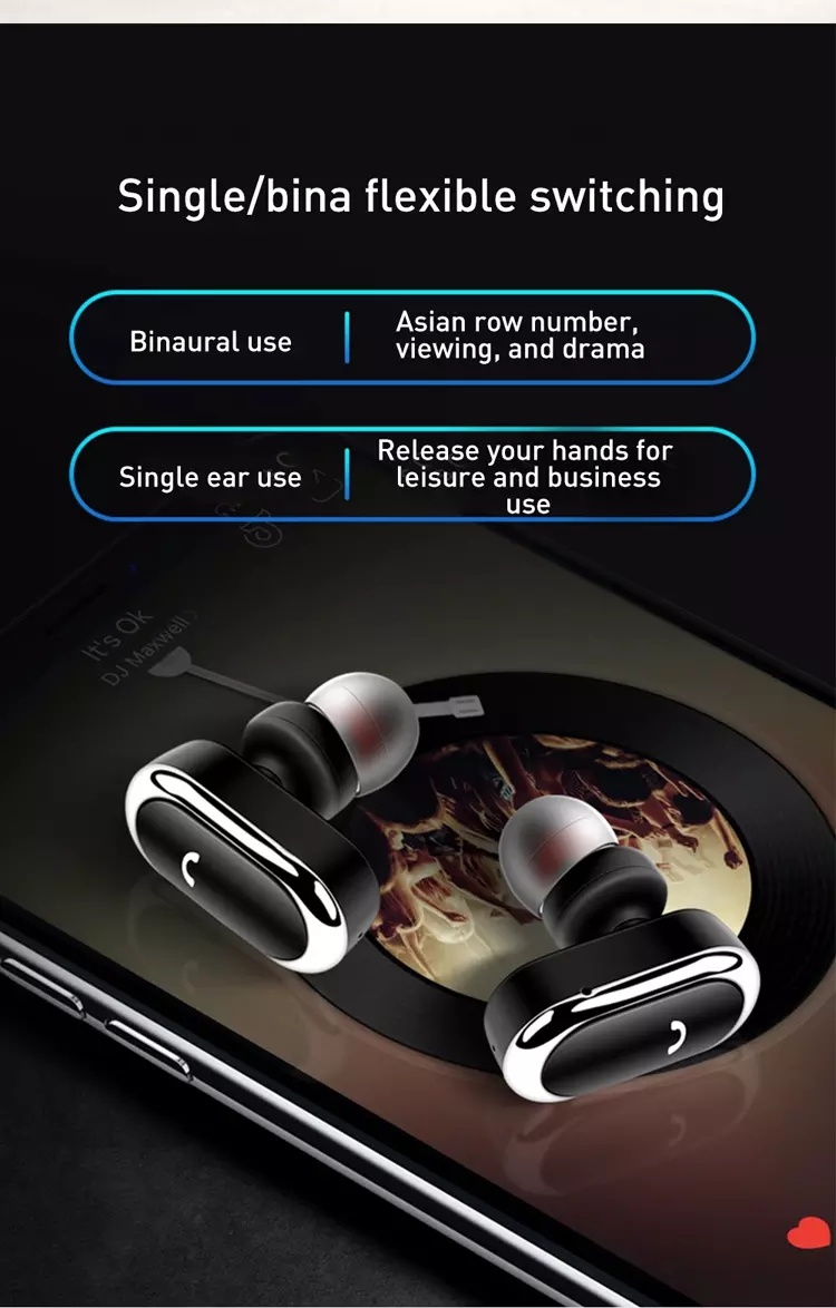 Audifonos Waterproof Tws Bluetooth Headset Bluedio Stereo in-Ear Mini Wireless Earphone Kulakl K