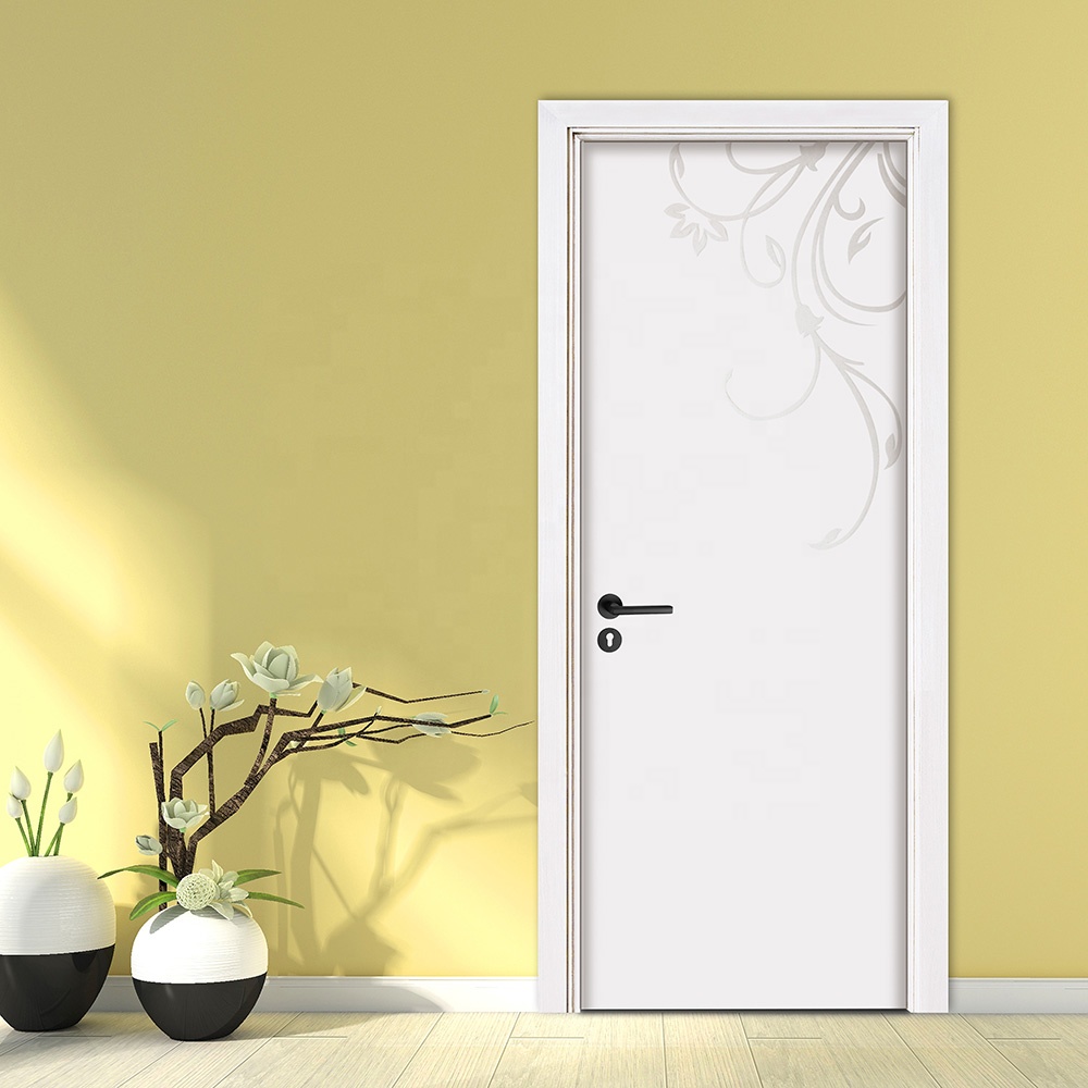 Interior room cost single composite swing wooden door white