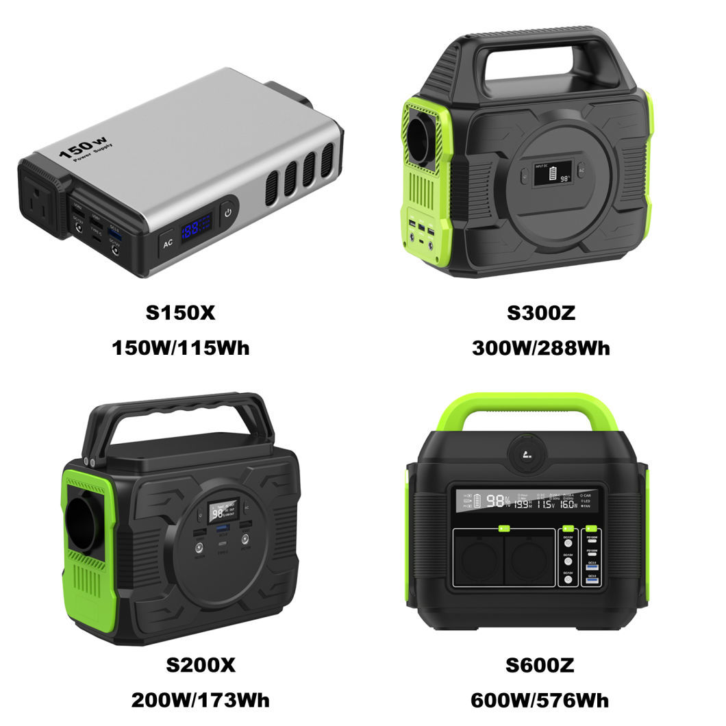 Home Mini 300W Camping Outdoor Mobile Lithium Battery Portable Power Station