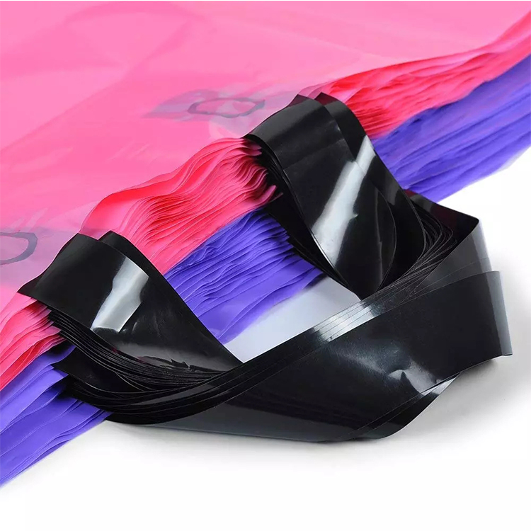 Large Merchandise Pink and Purple Thick Plastic PVC Gift Bags Retail Clothing Shopping Bags