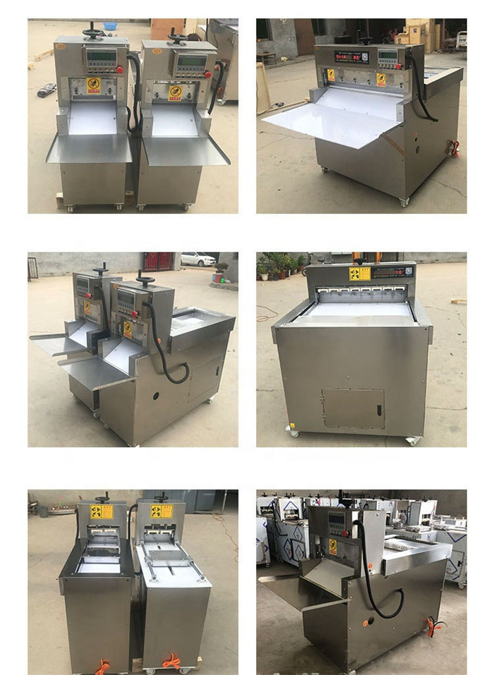 Commercial Full Automatic Meat Slicer Chicken Fish Beef Industrial Frozen Meat Slicer Meat Processing Machine