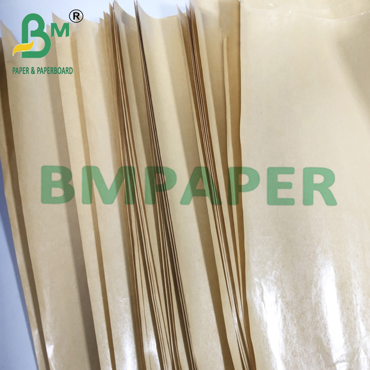 40g 45g 50g Glossy Bamboo Pulp Brown MG Kraft Paper For Carrier Bag
