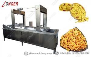 China 100kg/h Automatic Commerical Continuous namkeen Fryer Machine For Sale on sale 
