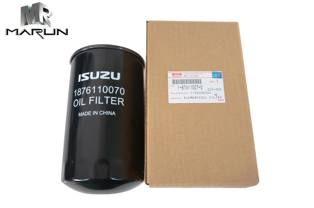 Isuzu Best Value Part 4HK1, 6HK1 Oil Filter for Excavator Mahchine Engine Use 1132402320, 1-87611007-0