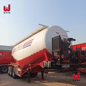 China 3 Axle 60cbm Cement Tanker Truck CCC Dry Bulk Cement Tanker on sale 