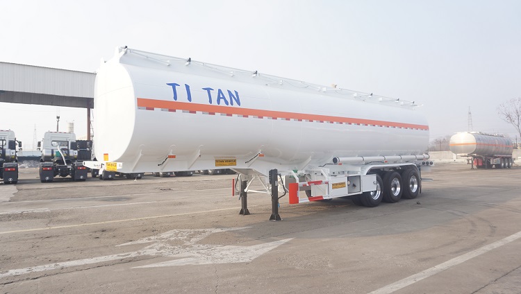 Stainless steel liquid diesel oil storage Fuel Tanker Semi Trailer 