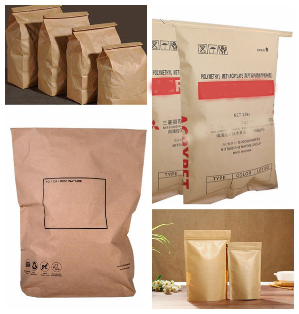 High Porosity Sack Kraft Paper 80gsm Brown Kraft Cement Bags Paper