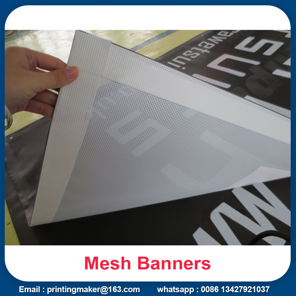 printed mesh banner