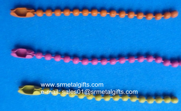 painted bead chain lanyard with coupling