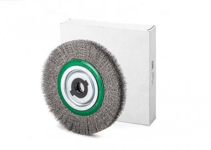 200mm OD Steel Wire Wheel Brush / Stainless Steel Wire Brush For Bench Grinders