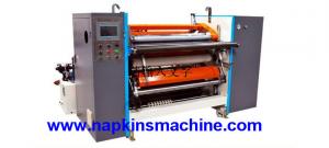 China Plastic And Stretch Film Slitting Machine / Thermal Paper Roll Slitter Rewinder on sale 