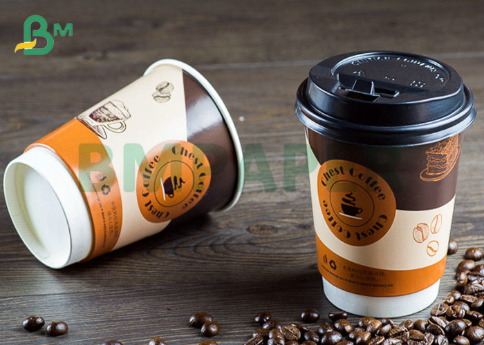 290gsm 747mm Width 2S PE Cup Stock Paper 15PE + 260gsm + 20PE For Coffee Cups