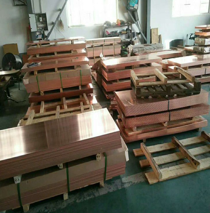 Factory Price 3-Wrapped Package 1000mm 1500mm 2000mm Width C110 C103 T1 T2 T3 C10200 C11000 Copper Cu Plate for Refrigerator Parts
