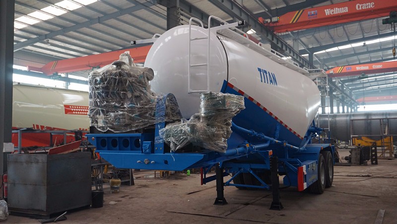 Supply 30 ton silo tanker semi trailer manufacturer | TITAN VEHICLE