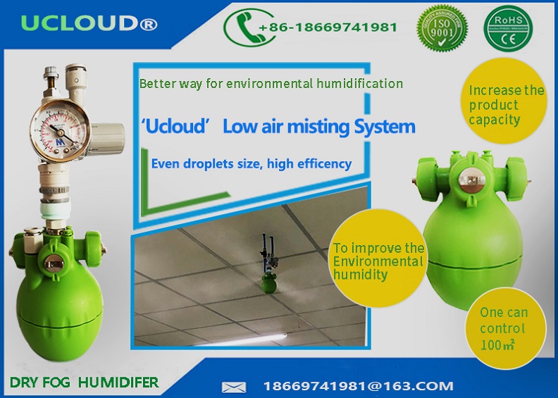Chemical-resistant Dry Fog Industrial Humidifier cool mist humidifier for Painting Line Dust Suppression