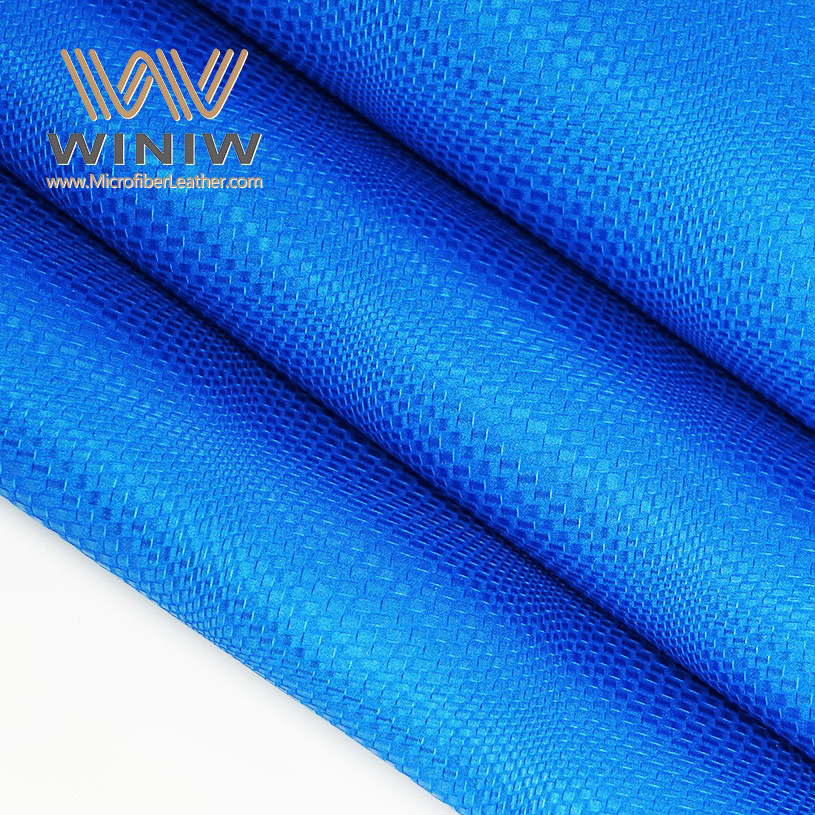 0.8mm Micro Fiber Faux PU Leather Fabric Material For Shoes Upper
